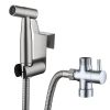 Handheld Bidet Sprayer Stainless Steel Bathroom Shower Toilet Bidet Sprayer Baby Cloth Diaper Sprayer Kit with Hose Brass Valve For Personal Hygiene T