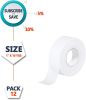 Cloth Surgical Tapes; 1 inch x 10 yds. Pack of 12 White Breathable Medical Tapes. Adhesive Wound Dressing Soft Bandage for Hospital. Hypoallergenic Fi