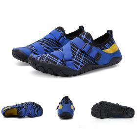 Fitness Yoga Outdoor Large Size Hiking Shoes (Option: A026 blue-42)